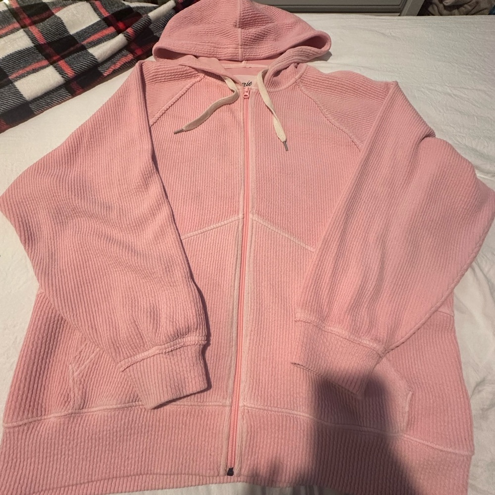 Aerie Light Pink Women's Zip-Up Sweater